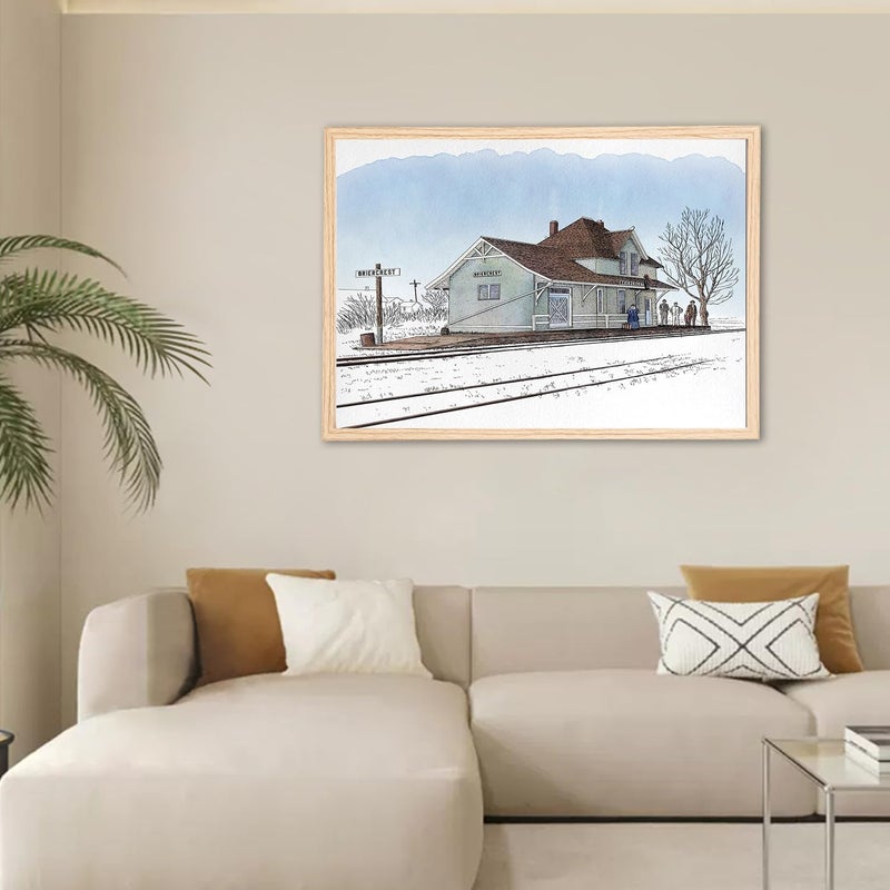 KAIWIN Picture Frame A2 Oak Wood Photo Frame Pack of 3 Wooden Frame Puzzle Frame with Acrylic Glass for Hanging Used for Living Room, Bedroom, Study, for Posters and Photos - Image 3