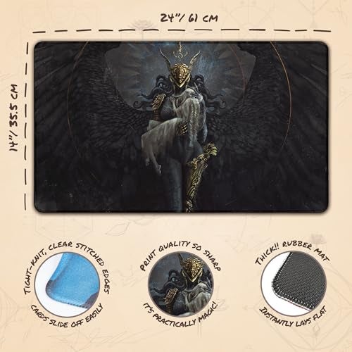 Paramint Cold Of Eternity (Stitched) - MTG Playmat by Anato Finnstark, Elden Ring, Dark Souls - Compatible with Magic the Gathering Playmat - Play MTG, YuGiOh, TCG - Original Play Mat Art, Accessories - Image 4