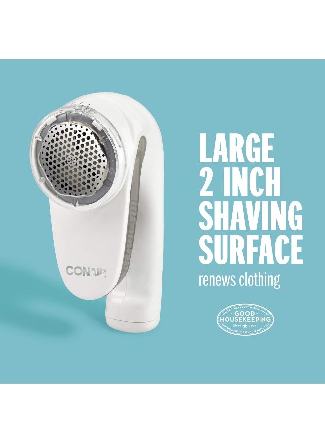 CONAIR Conair Fabric Shaver and Lint Remover, Rechargeable Portable Fabric Shaver, White  - Image 5