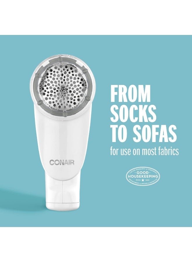CONAIR Conair Fabric Shaver and Lint Remover, Rechargeable Portable Fabric Shaver, White  - Image 2