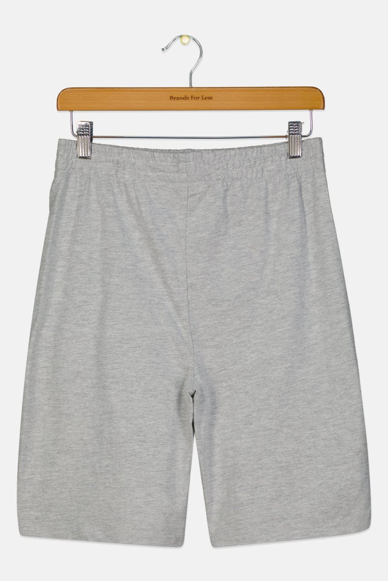 PUMA Kids Boy Sportswear Fit Brand Logo Outdoor Shorts Light Grey - Image 2