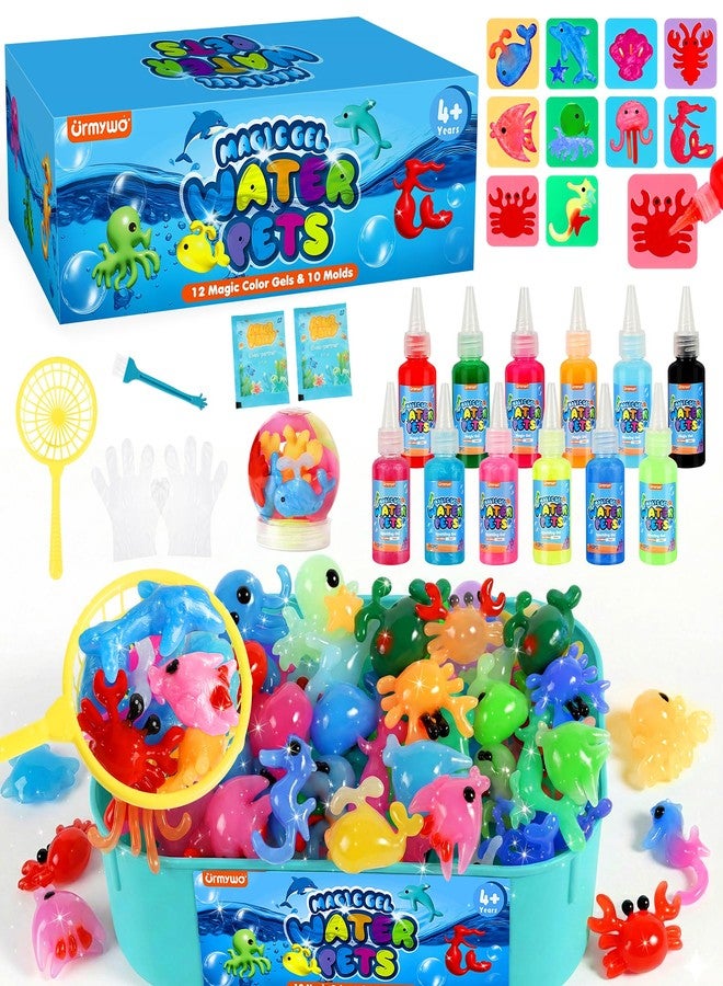 URMYWO Magic Water Elf Toy Kit for Kids, Aqua Fairy Magic Gel Water Pets, 12 Gels & 10 Molds, DIY Squishy Maker Set, Create Your Own Squishies Sensory Toys Crafts, Easter Gifts for Boys & Girls Ages 4+ - Image 1
