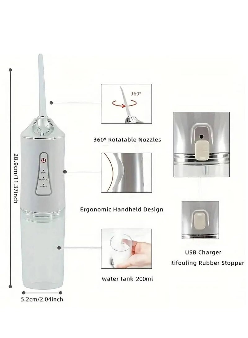 For the beauty of your smile, water flosser, cordless water dental flosser for oral hygiene with 3 cleaning modes (multi-color)