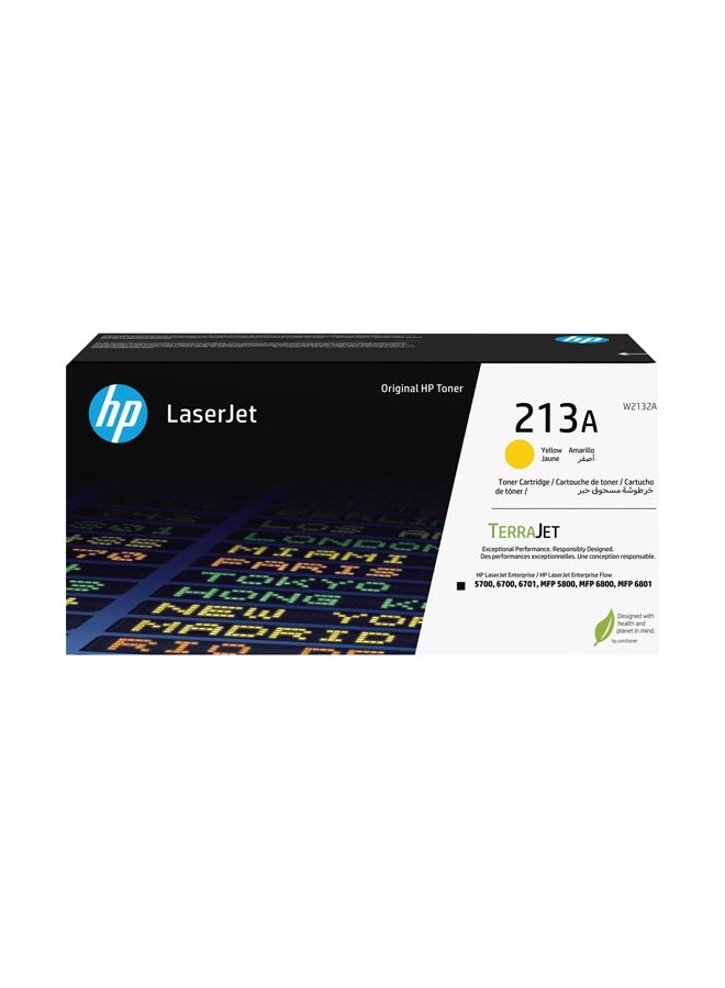 HP 213A yellow Original LaserJet Toner Cartridge, W2132A yellow - Image 1