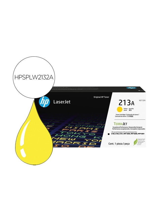 HP 213A yellow Original LaserJet Toner Cartridge, W2132A yellow - Image 3