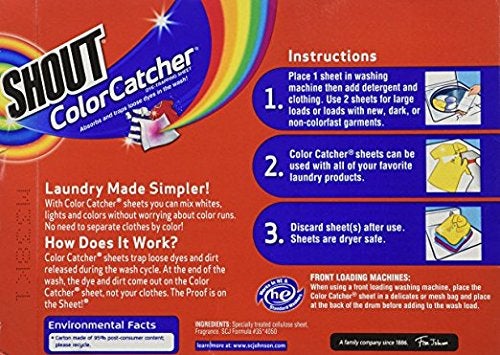 Shout Color Catcher Dye-Trapping, In-Wash Cloths - 24 ea - Image 2