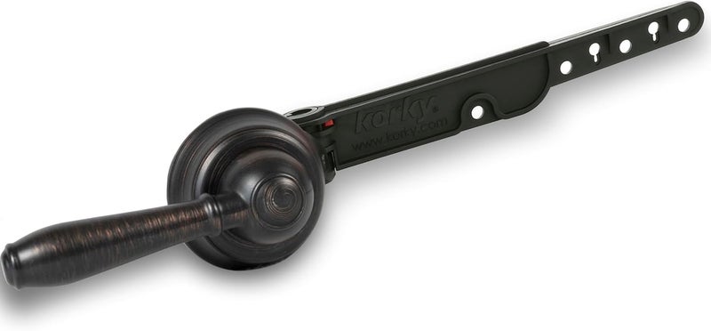Korky 6081BP Strongarm Tank Lever Universal to Fit Front Angled Side Left and Right Mount Toilets OilRubbed Bronze Faucet Style - Image 1