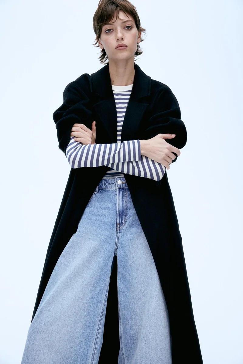 اتش اند ام Ribbed jersey top