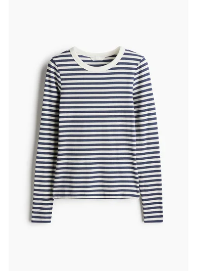 اتش اند ام Ribbed jersey top