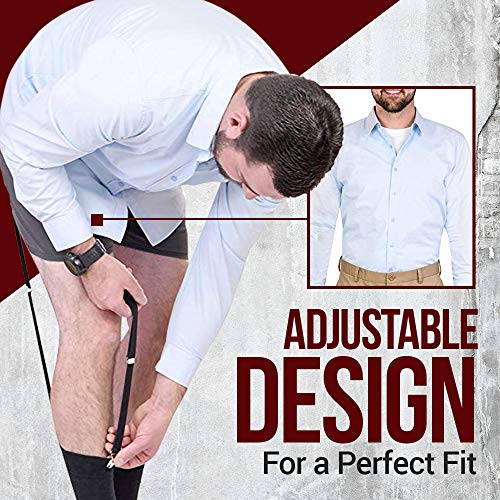 HOLD'EM Hold’Em Garter Grip Shirt Stays MADE IN USA Ultra Soft Plush Elastic with Durable Everlasting Garter Grips - Stirrup - Image 5