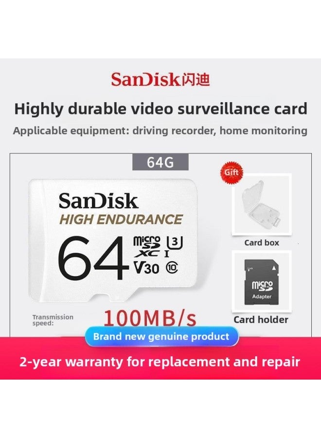 For Sandi TF Card 32G 64G 128G 256G High Speed U3 Mobile Phone Driving Recorder A2 Memory Card-Color:128gb-Capacity:Default