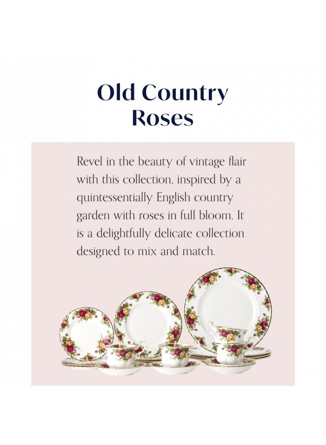 ROYAL ALBERT طقم أدوات مائدة رويال ألبرت أولد كانتري روزز 20 قطعة، متعدد الألوان - Image 5