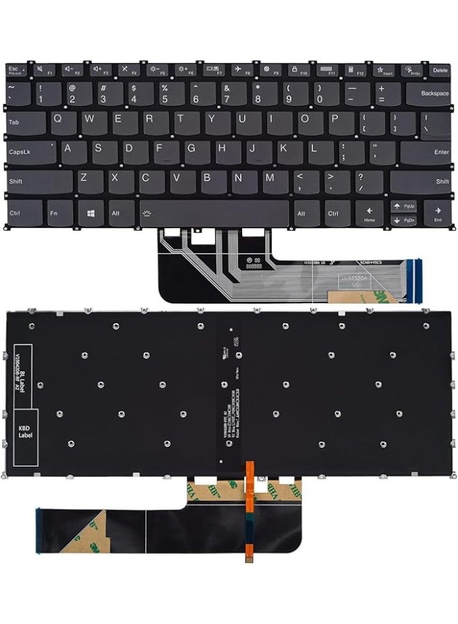 Terabyte Replace New Backlit Keyboard for Lenovo ideaPad Flex 5-14ARE05 5-14IIL05 5-14ITL05 5-14ALC05, Yoga 7-14ITL5 7-14ARE05 7-14IIL05 Series Laptop US Layout - Image 3