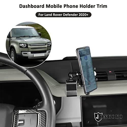 YIWANG Alumium Alloy Dashboard Side Mobile Phone Holder Trim for Land Rover Defender 90 110 2020-2022 Car Accessories (Style I) - Image 4