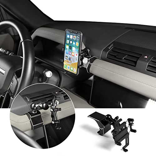 YIWANG Alumium Alloy Dashboard Side Mobile Phone Holder Trim for Land Rover Defender 90 110 2020-2022 Car Accessories (Style I) - Image 1