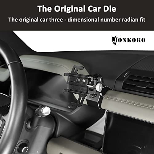 YIWANG Alumium Alloy Dashboard Side Mobile Phone Holder Trim for Land Rover Defender 90 110 2020-2022 Car Accessories (Style I) - Image 3