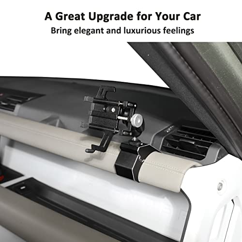 YIWANG Alumium Alloy Dashboard Side Mobile Phone Holder Trim for Land Rover Defender 90 110 2020-2022 Car Accessories (Style I) - Image 5