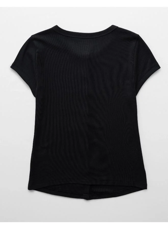American Eagle AE Button-Up T-Shirt