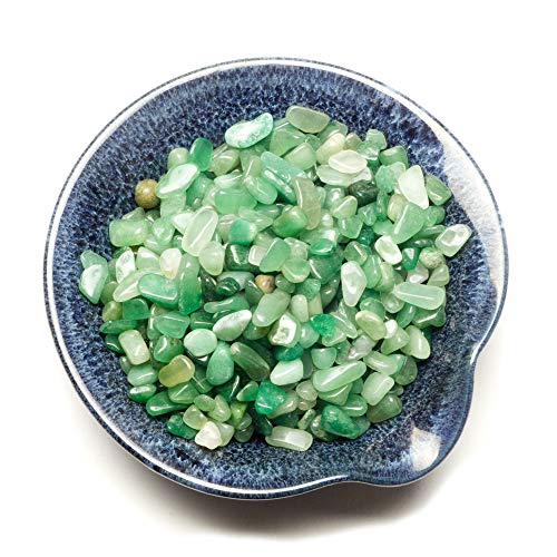 Cherry Tree Collection 1/2 Pound Polished Tumbled Gemstone Chips, Pebbles, Crystal Chips Bulk for Jewelry Making, Healing, Plants, Succulents, Aquariums, Decoration, Chakra (Green Aventurine) - Image 2
