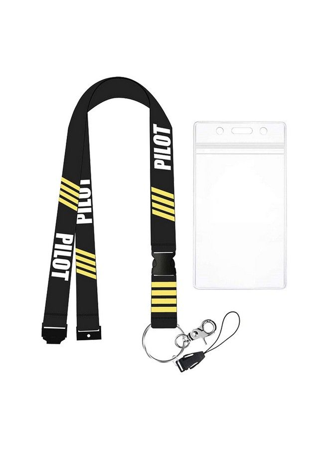 ALAMSCN Pilot Lanyard Plane Aircraft Lanyards Keychain Id Badge Holder Detachable Neck Strap Safety Keys Lanyard Keyring - Image 2