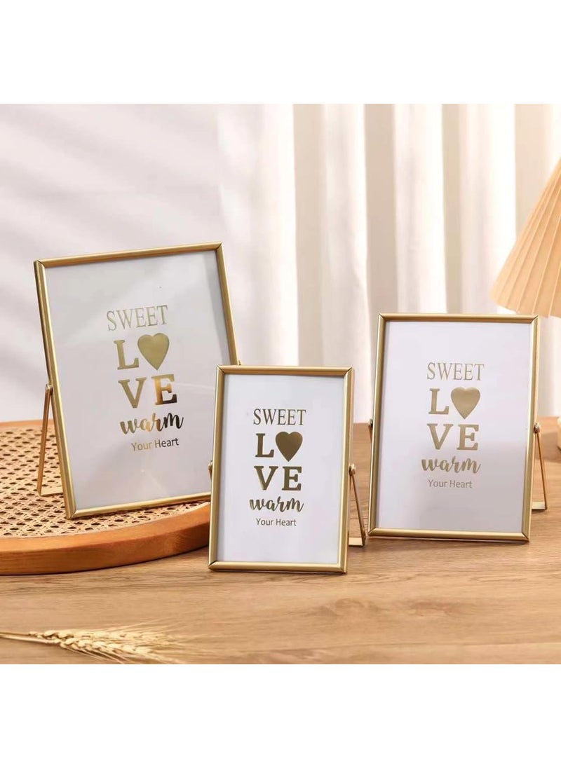 Party Supplies - Penny Wise® | Trending Slim Gold Metal Photo Frame | Durable & Tarnish Resistant Gold | Eco Friendly Metal | Classy Looking Desk Accessory | Home & Office Decor | Single Piece (4x6 Inches) - Image 1