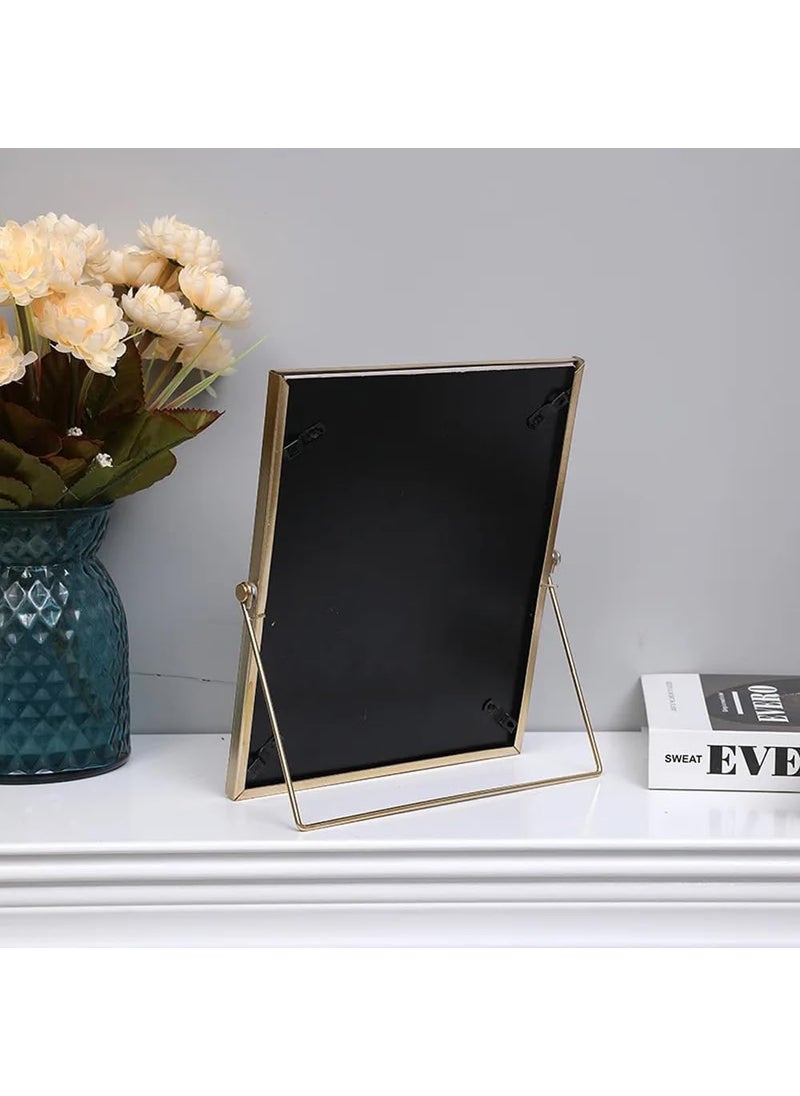 Party Supplies - Penny Wise® | Trending Slim Gold Metal Photo Frame | Durable & Tarnish Resistant Gold | Eco Friendly Metal | Classy Looking Desk Accessory | Home & Office Decor | Single Piece (4x6 Inches) - Image 1