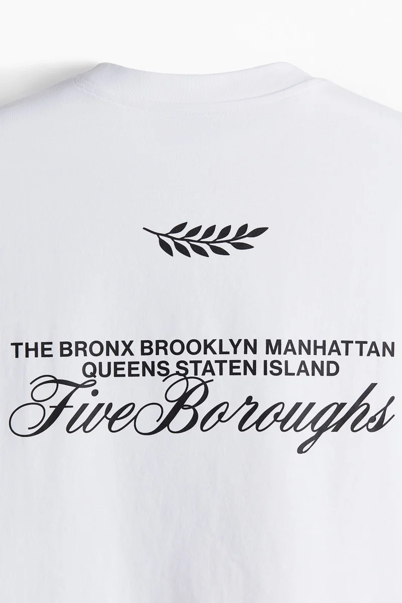 H&M Loose Fit Printed T-shirt