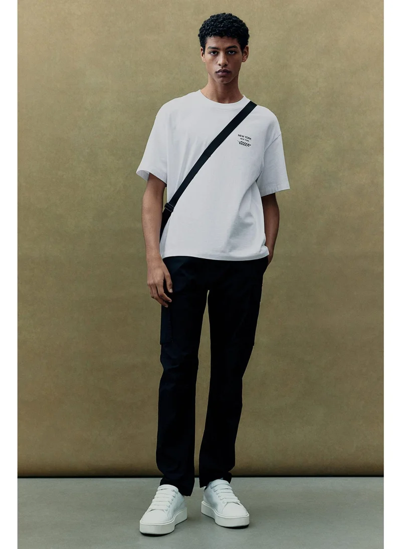 اتش اند ام Loose Fit Printed T-shirt