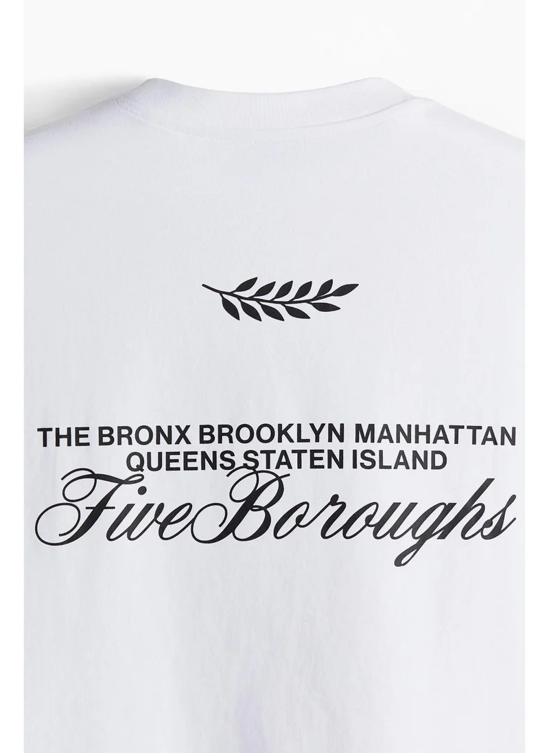 اتش اند ام Loose Fit Printed T-shirt
