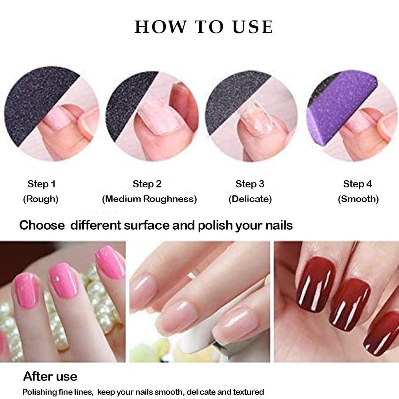 Tandem Nail Filer Stainless Steel Nail Filer Double Sided for Women and Men Heavy Duty Reusable Manicure Filer for Natural Nails Set Of 2 - Image 5