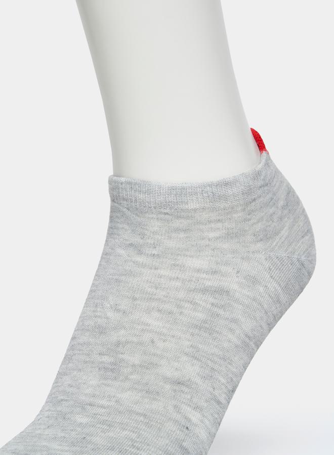 Styli Pack of 5 - Melange Detail Ankle Socks  - Image 3