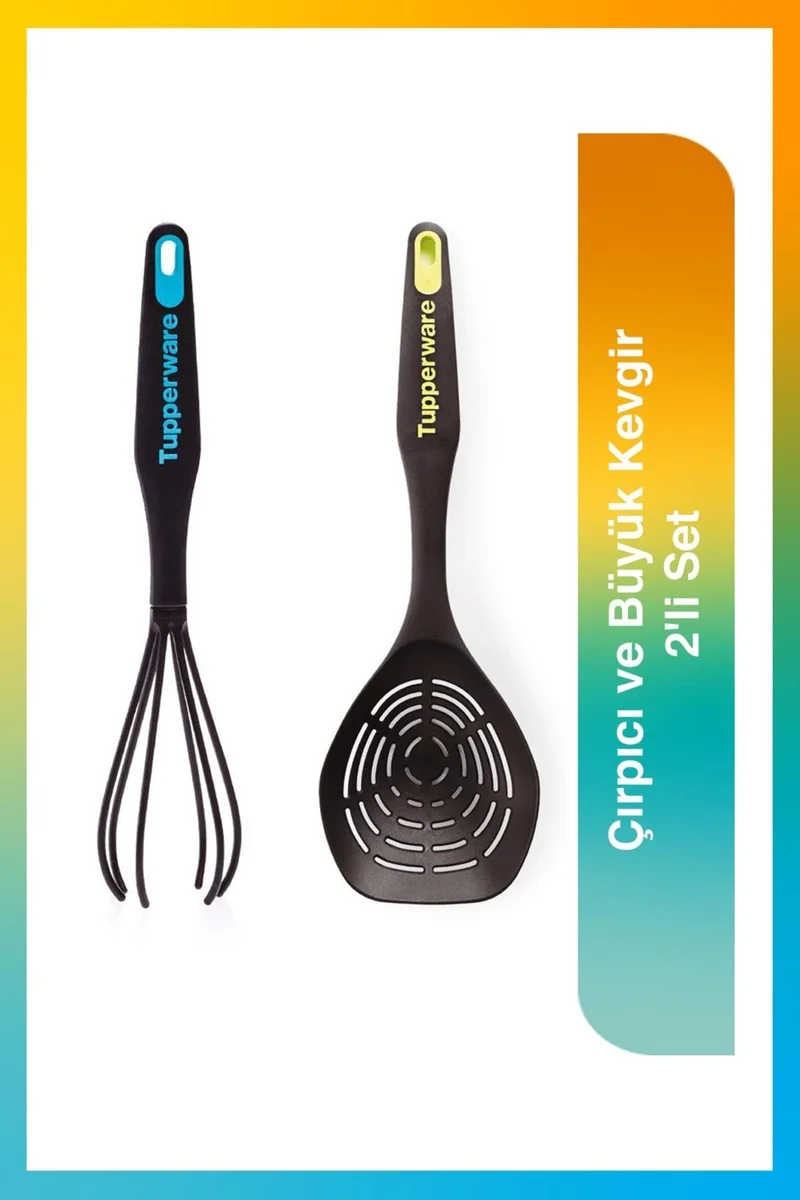 Tupperware Whisk and Large Colander Set of 2