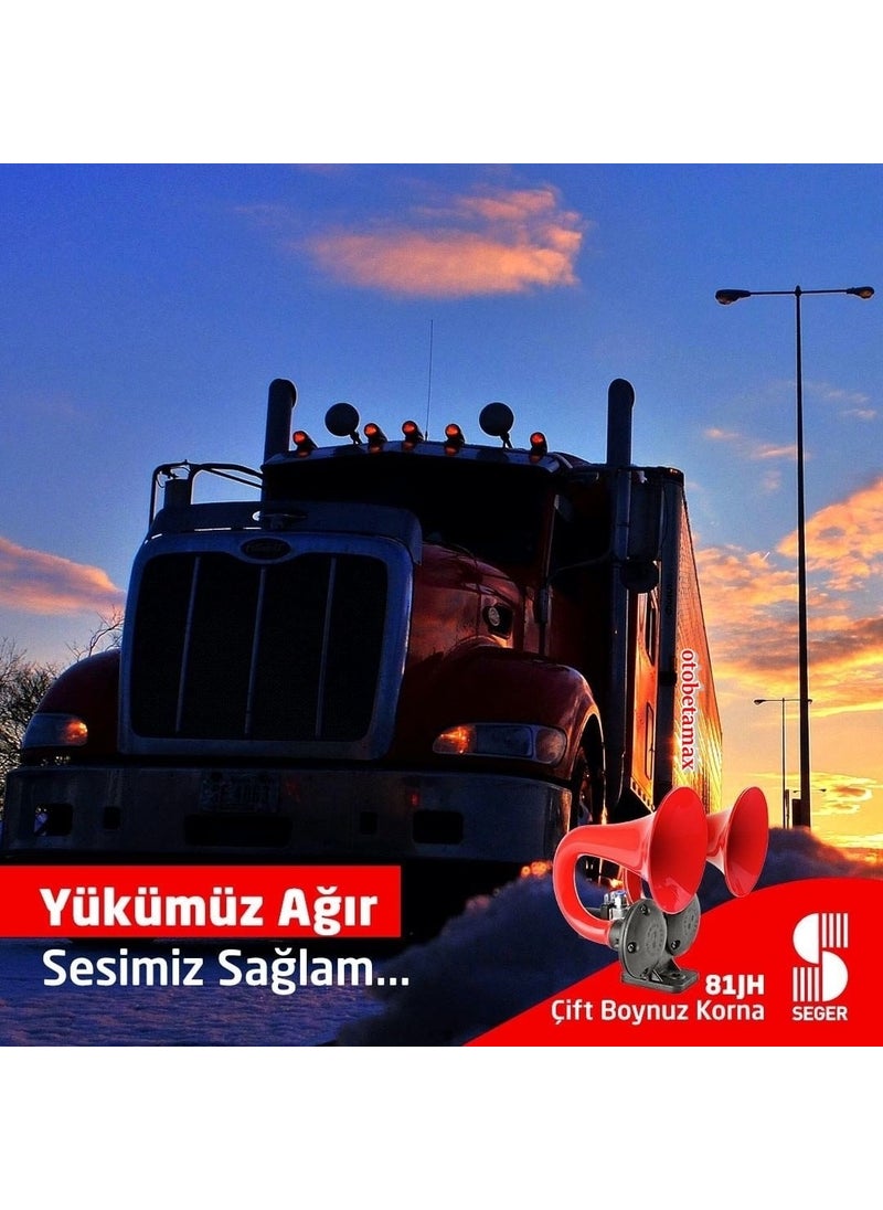 SEGER 24 V Double Horn Horn Daf,vabis,man,scania,marin Ean  - Image 4