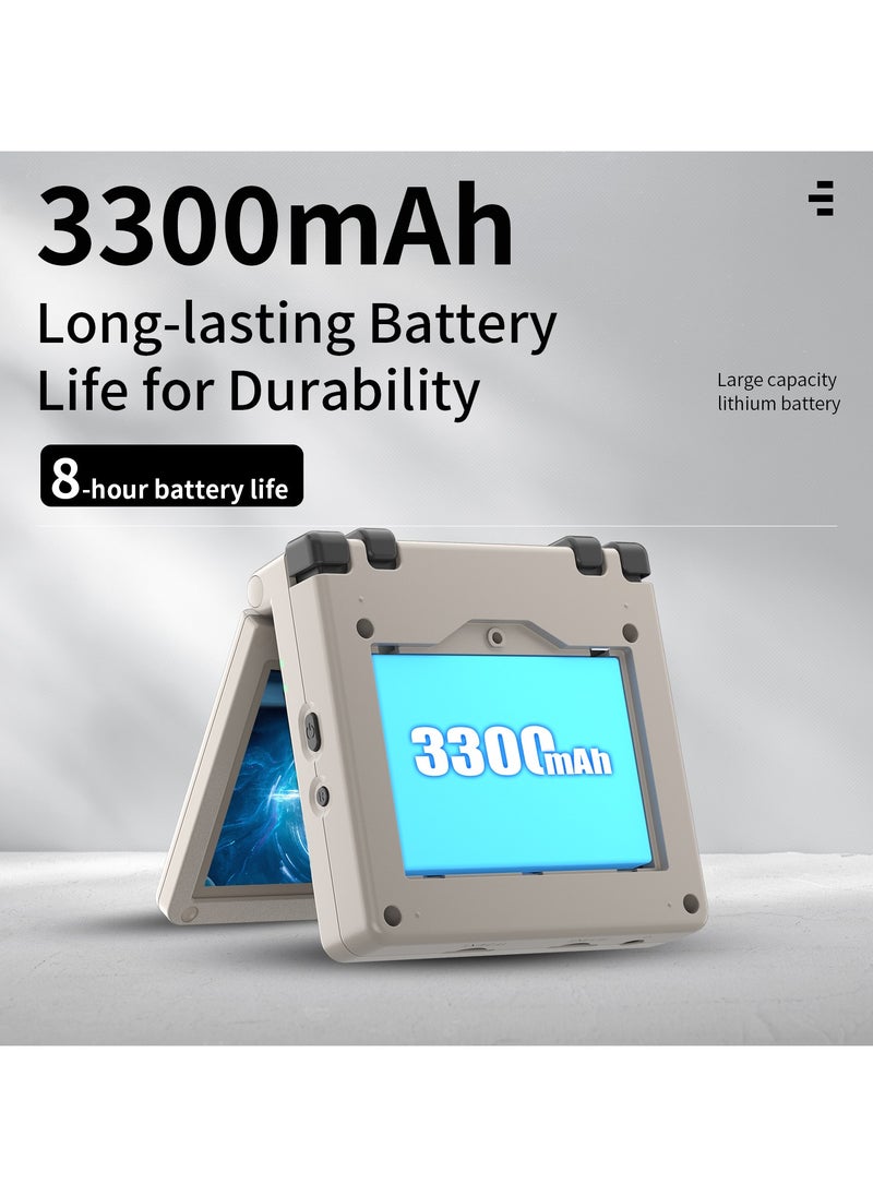 ANBERNIC  - RG35XXSP Handheld Flip Retro Portable Game Console 3.5-inch Hall Magnetic Switch 3300maH Battery WIFI Bluetooth (Grey 64G+128G, 10000+ Games) - Image 1