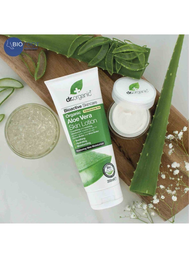 دكتور أورجانيك لوشن الجسم دكتور أورجانيك للعناية بالبشرة بخلاصة الصبار 200 مل - Image 3