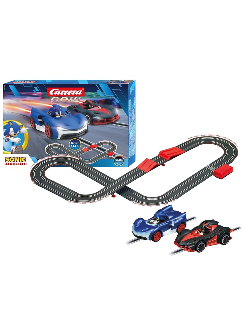 Carrera كاريرا اذهب! مجموعة سباق سونيك القنفذ للبطارية - Image 1