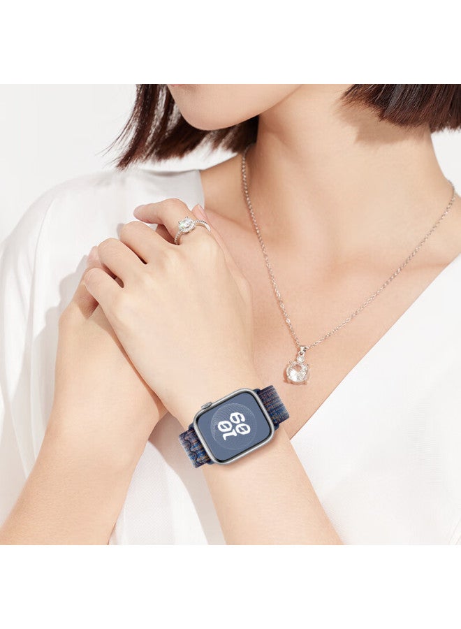 Bho مناسب لساعة Apple Watch Band، ساعة Apple Watch S10/ultra2 الجديدة، iwatch S9/s8/7/6/se، حزام النايلون Loop-back من الموسم السابق - Image 5