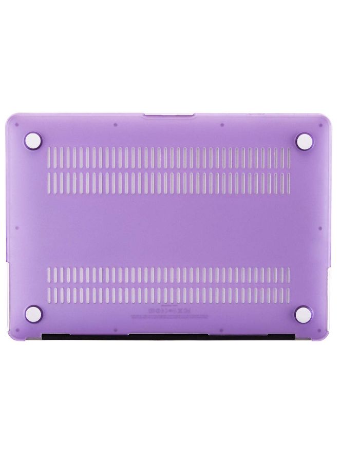 NIBEMINENT Non-slip Matte Scrub Case Cover For Apple MacBook Pro Purple  - Image 3