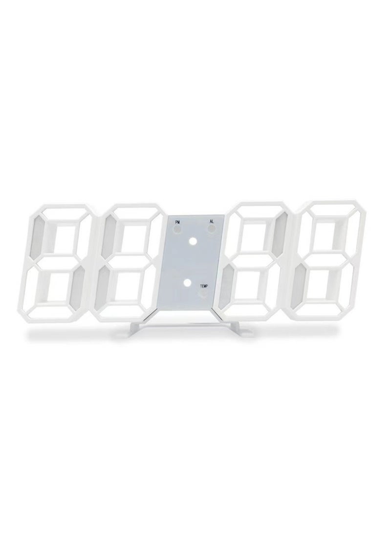 3D Digital LED Clock Wall Mount Alarm Clock Modern Desk Clocks for Home Bedrooms, Office - Image 2
