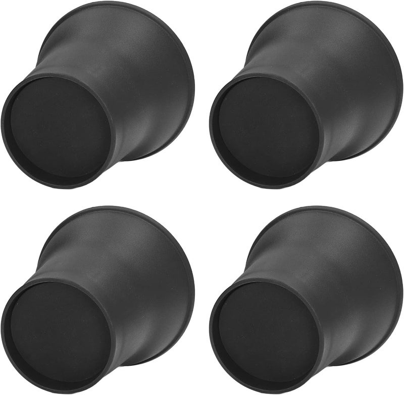 Big & small space compatible Estink Furniture Riser, 4 Pack 6 Inches Horn Shaped Black Plastic Heavy Duty Bed Riser Anti Slip Chair Table Risers for Bed Sofa Table Chair Cabinet, Supports up to 2200 Pounds Global light sturdy raw material - Image 2