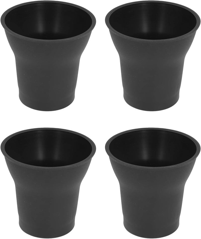 Big & small space compatible Estink Furniture Riser, 4 Pack 6 Inches Horn Shaped Black Plastic Heavy Duty Bed Riser Anti Slip Chair Table Risers for Bed Sofa Table Chair Cabinet, Supports up to 2200 Pounds Global light sturdy raw material - Image 5