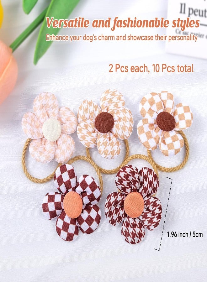 Cherocito 180+ Pcs Multi-Colored Dog Hair Accessories Set,Small Dog Hair Bows with Rubber Bands,Cute Puppy Hair Ties,Bowties for Small Dogs Cats,Dog Hair Clip,Floral Bell Collar,Flower Scrunchie - Image 2
