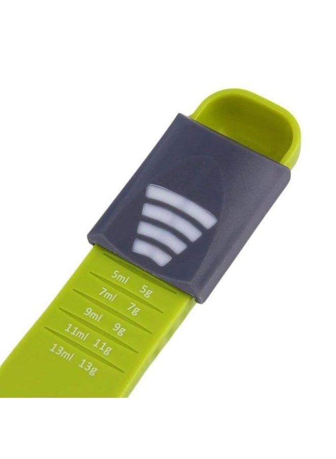 Adjustable Measuring Spoon 1–15ml/g with 8-Level Precision, Dual Gram–ML Scale, Sliding Control Design for Baking, Seasoning, Milk Powder & Baby Food - Image 2