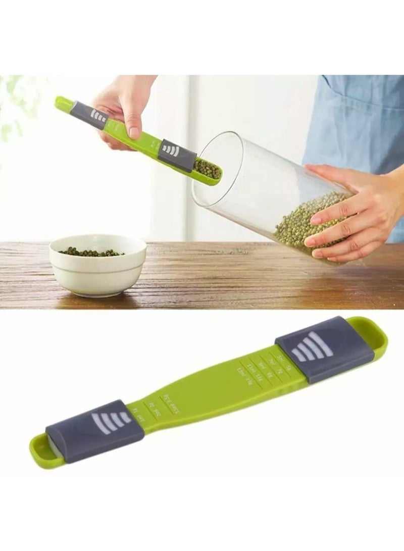 Adjustable Measuring Spoon 1–15ml/g with 8-Level Precision, Dual Gram–ML Scale, Sliding Control Design for Baking, Seasoning, Milk Powder & Baby Food - Image 5