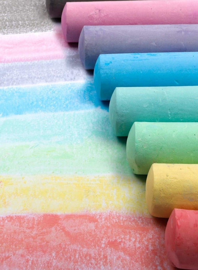 feela Sidewalk Chalk, 162 Pack 18 Colors Sidewalk Chalk Set For Kids Jumbo Chalk Bulk, Great for Kids Family, Paint on Sidewalk Wall School Driveway Blackboard Street Playground - Image 4