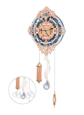 ROBOTIME Clock Wooden Puzzle, 3D Puzzle for Adults Wooden Metal Mechanical Model Clock Kits to Build, Hobbies Gift for Men Aesthetic DIY Decoration Wall Clock with Pendulum - pzsku/ZE3353B7EFBE9DA4D201AZ/45/_/1729172094/c6c79d7b-a9b6-4687-a673-ee6c61fd7d6e