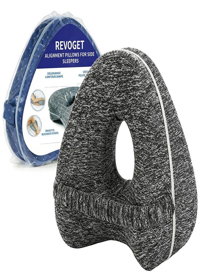 Revoget Alignment Pillows for Side Sleepers, Side Sleeper Leg Support,Hip Alignment Pillow for Legs/Hips/Buttocks/Back (Gray) - Image 1