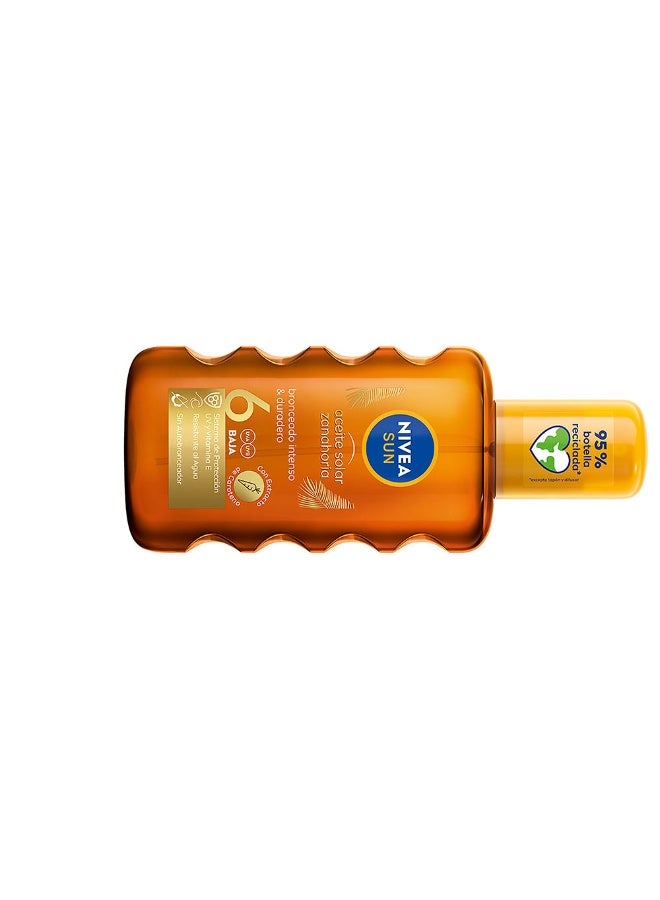 Nivea Sun Carrot Solar Oil SPF6 200ml - Image 2