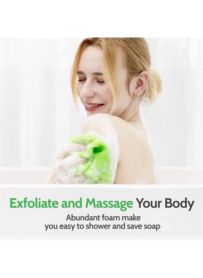 MODU - 4 Pcs Exfoliating Washcloth African Net Japanese Washcloth Bath Wash Towel Korean Exfoliating Towel Body Beauty Bath Sponge Loofah Exfoliating Body Scrub Back Scrubber Modu - Image 1