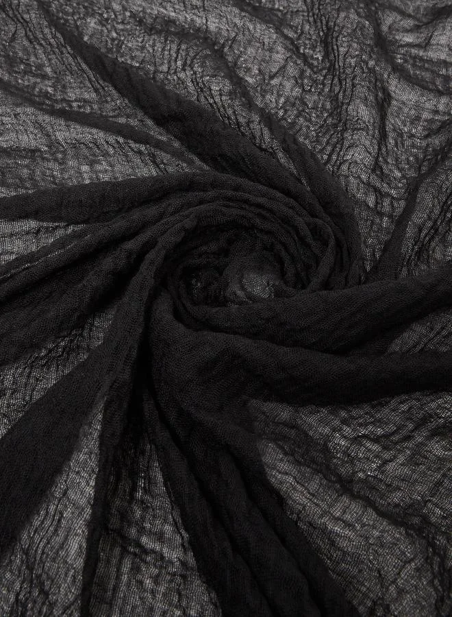 أميرة حجاب بارز الملمس بحواف غير مشذبة